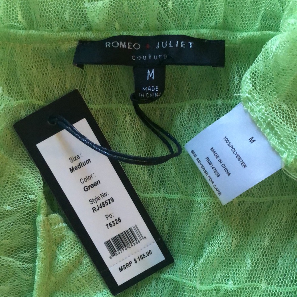 Brat Green Romeo & Juliet Lace Midi Dress